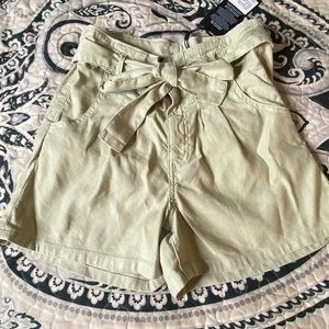Hudson Jeans Light Green Tie Front Shorts NWT Sz 25